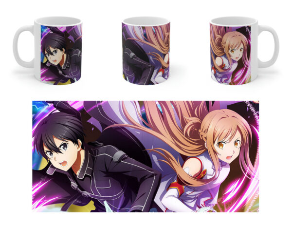 Taza Sword Art Online Asuna y Kirito