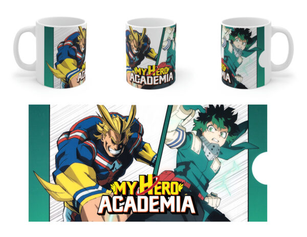 Taza Boku no Hero Deku y Allmight