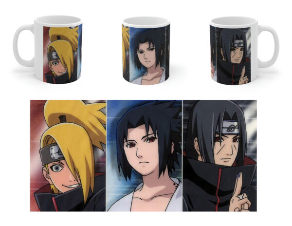 Taza Sasuke, Itachi y Deidara