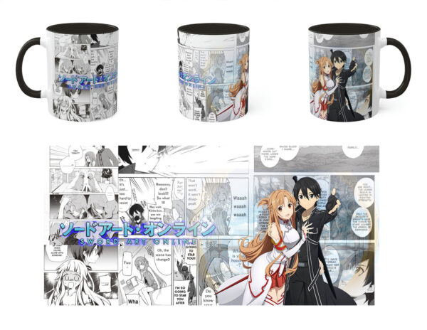 Taza tipo manga Sword Art Online