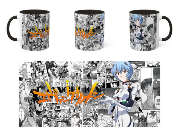 Taza tipo manga Evangelion Rei