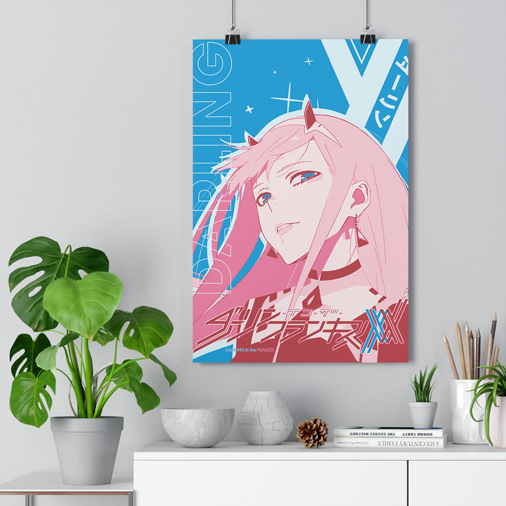 Poster Darling In The Franxx Zero Two Rirume