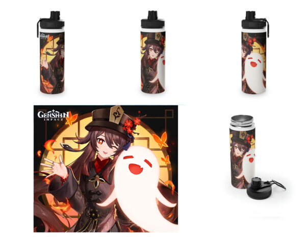 Botella metalica Genshin Impact - Hu Tao