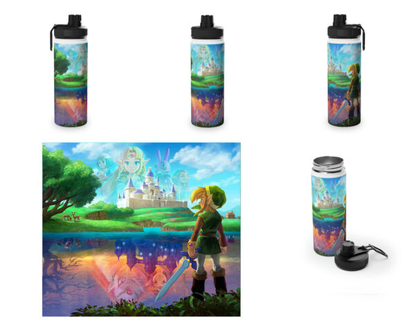 Botella metalica Zelda a Link Between Worlds
