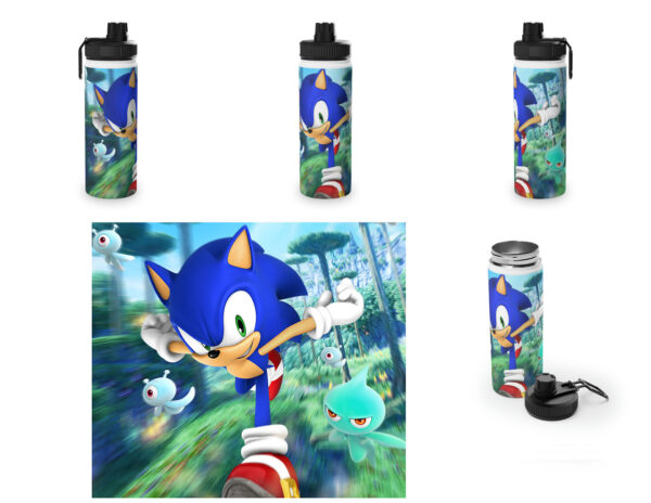Botella metalica Sonic