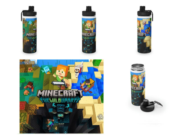 Botella metalica Minecraft