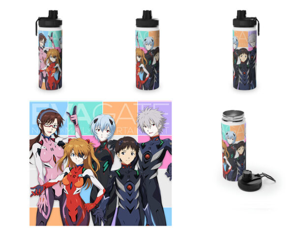 Botella metalica Evangelion