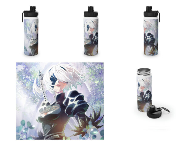 Botella metalica NieR Automata - 2B