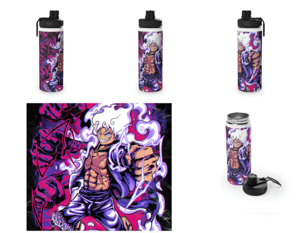 Botella metalica One Piece - Luffy 5th Gear