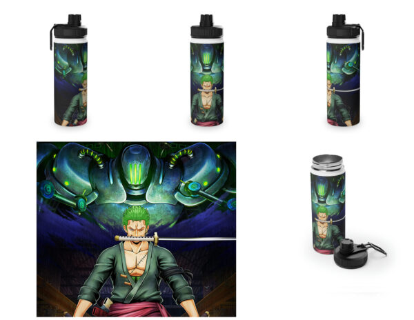 Botella metalica One Piece - Zoro