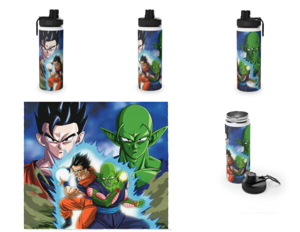 Botella metalica Dragon Ball - Picollo y Gohan