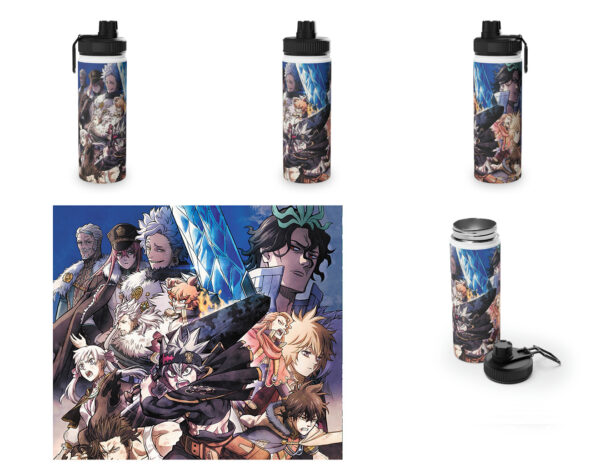 Botella metalica Black Clover