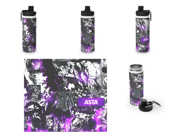 Botella metalica Black Clover - Asta