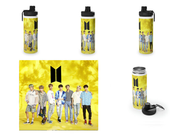 Botella metalica BTS