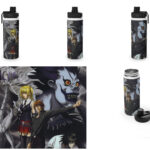 Botella metalica Death Note - Misa, Light, L y Ryuk