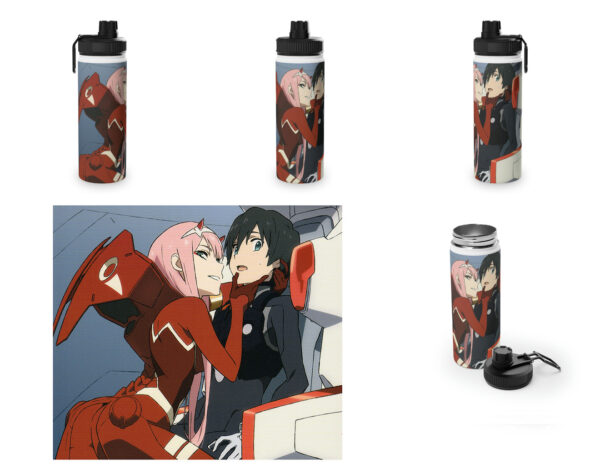 Botella metalica Darling in the Franxx