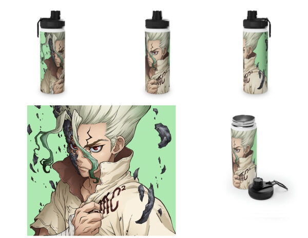Botella metalica Dr Stone - Senku