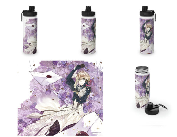 Botella metalica Violet Evergardeen