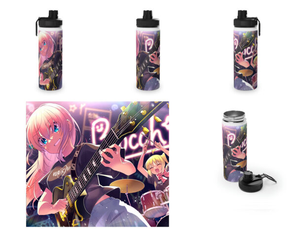 Botella metalica Bocchi the Rock - Hitori Goto