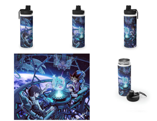 Botella metalica Yu-Gi-Oh! Yugi y Kaiba