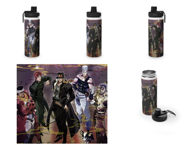 Botella metalica Jojos Bizarre Adventure Stardust Crusaders