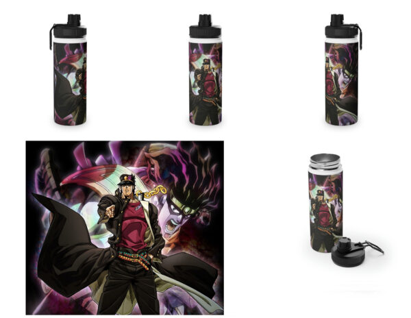 Botella metalica Jojos Bizarre Adventure Jotaro Kujo