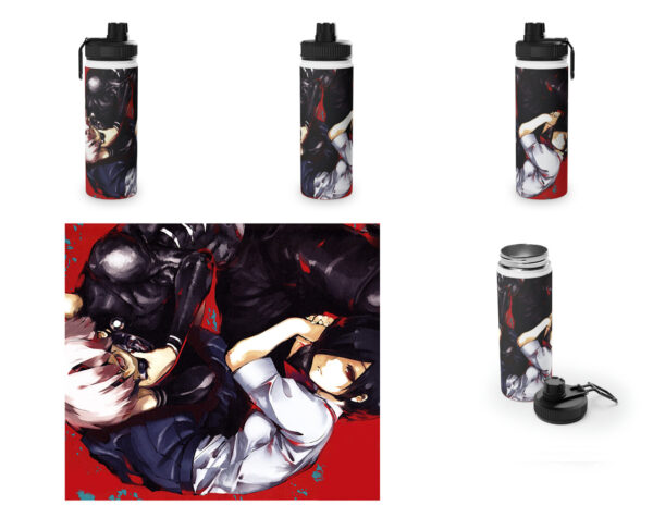 Botella metalica Tokyo Ghoul - Kaneki y Touka