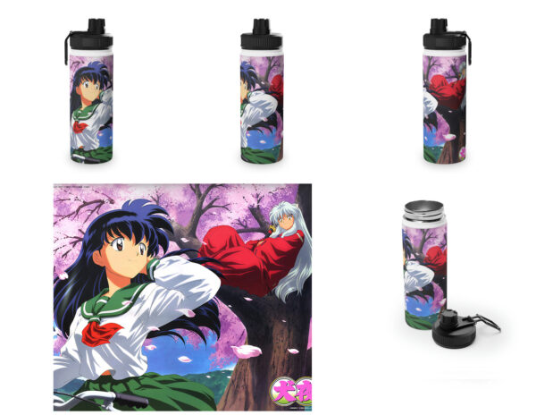 Botella metalica Inuyasha y Kagome