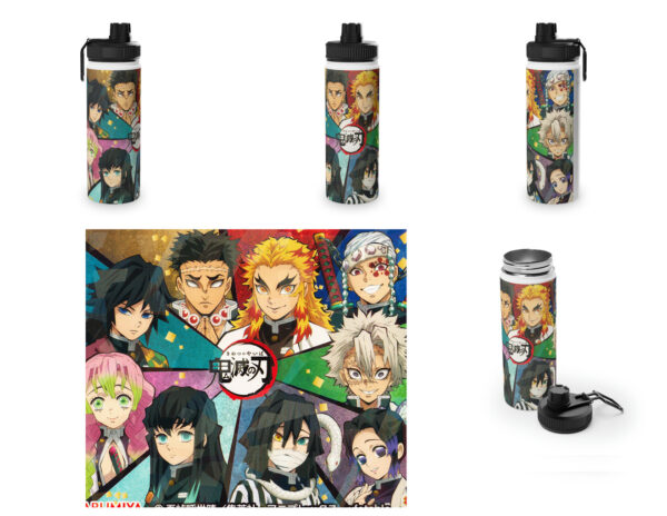 Botella metalica Kimetsu no Yaiba - Pilares
