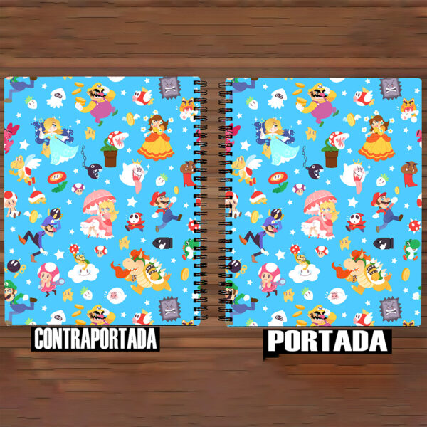 489 - Cuaderno / Libreta - Super Mario Bros Collage