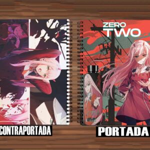 598- Cuaderno / Libreta - Darling in the Franxx