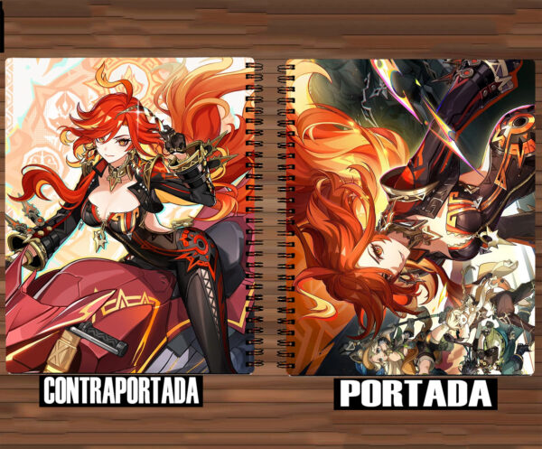 646 - Cuaderno / Libreta - Genshin Impact - Mavuika