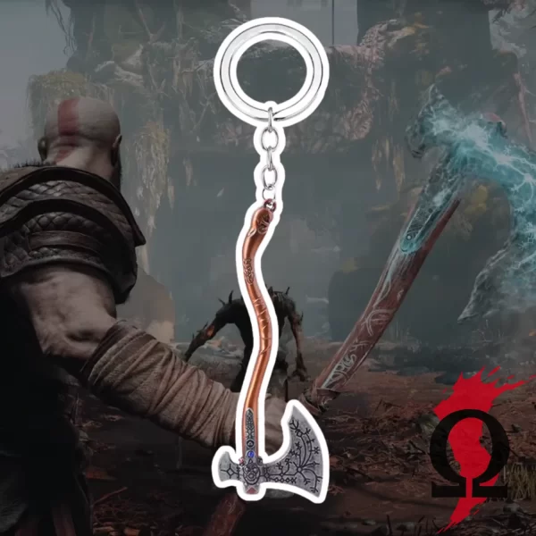 Llavero del Videojuego God of War de la Hacha de Kratos la Hacha de Leviatán