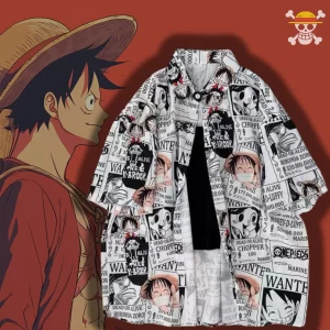 Camiseta De One Piece Unisex estilo Oversize