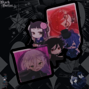 Set random broches Kuroshitsuji (  Black Butler ) 5unds
