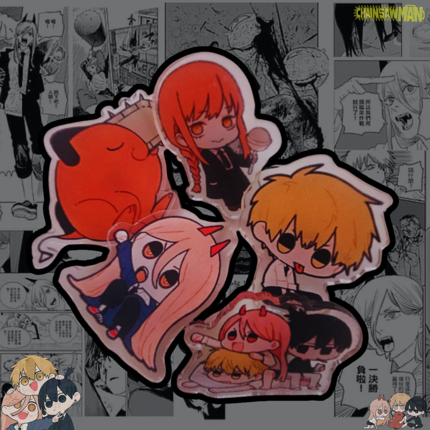 Set Random broches Chainsaw Man 5unds