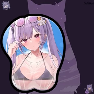 Mousepad Con Busto 3D De keqing Build - Genshin Impact