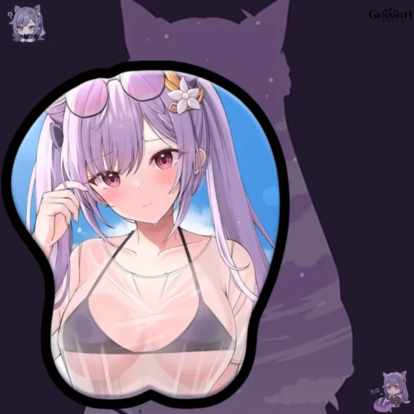 Mousepad Con Busto 3D De keqing Build - Genshin Impact