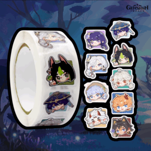 Rollo De Pegatinas De Genshin Impact
