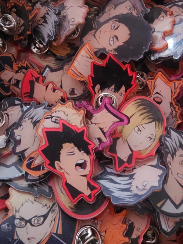 Set Random Broches De Haikyū!! - 5 Unids - Imagen 2