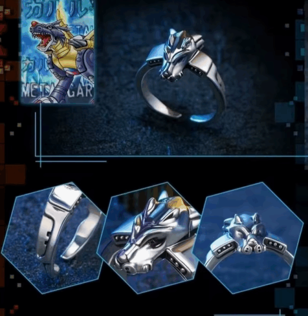Anillo De MetalGarurumon - Digimon - Imagen 2