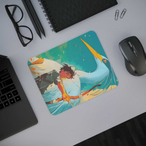 Mousepad Cuadrado - El niño y la garza