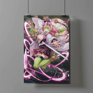 Poster De Mitsuri Kanroji - Kimetsu no Yaiba