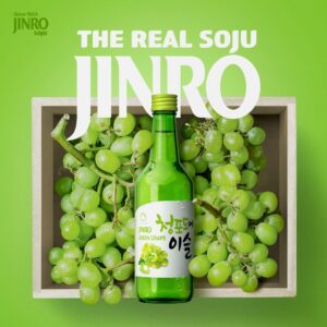 Jinro Soju Uva verde 360ml