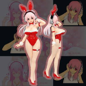 Figura Sonico - Super Sonico Red version.