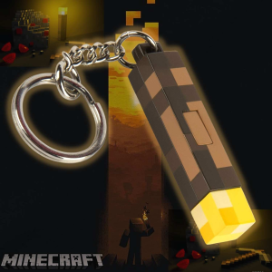 Llavero Antorcha Luminosa - Minecraft