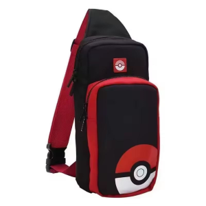 Bolso tipo pechera estilo Pokebola para Nintendo Switch