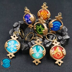 Llavero visiones Fontaine Genshin impact