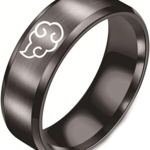 Anillo Con La Nube De La Organización Akatsuki - Naruto