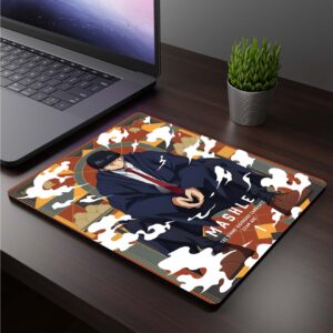 Mousepad cuadrado de Mash Burnedead - Mashle: Magic and Muscles